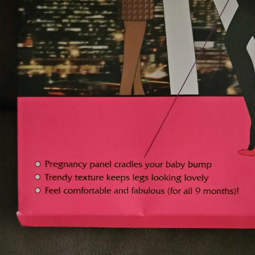 ASSETS by Sara Blakely Marvelous Mama Maternity Tights Opaque Stripe New